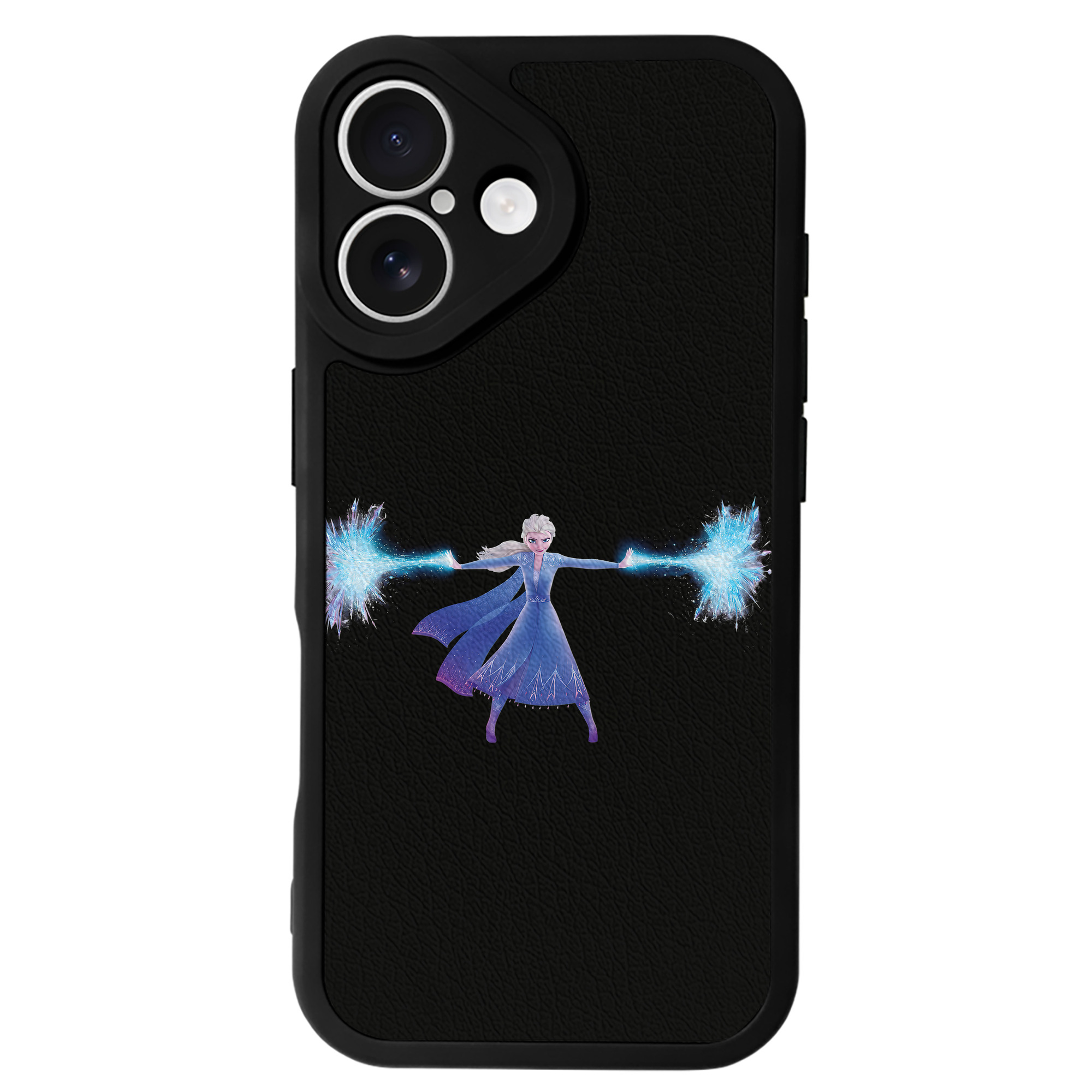 （画像用） アナと雪の女王 アンナ エルサ Frozen Anna Elsa 【iPhone 16シリーズ対応】シリコンスマホケース（レザー調） 材質：シリコン